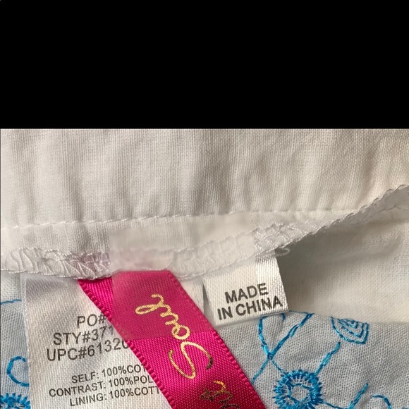 Heart Soul 100% Cotton White Flare Skirt Size 9 - Picture 5 of 6